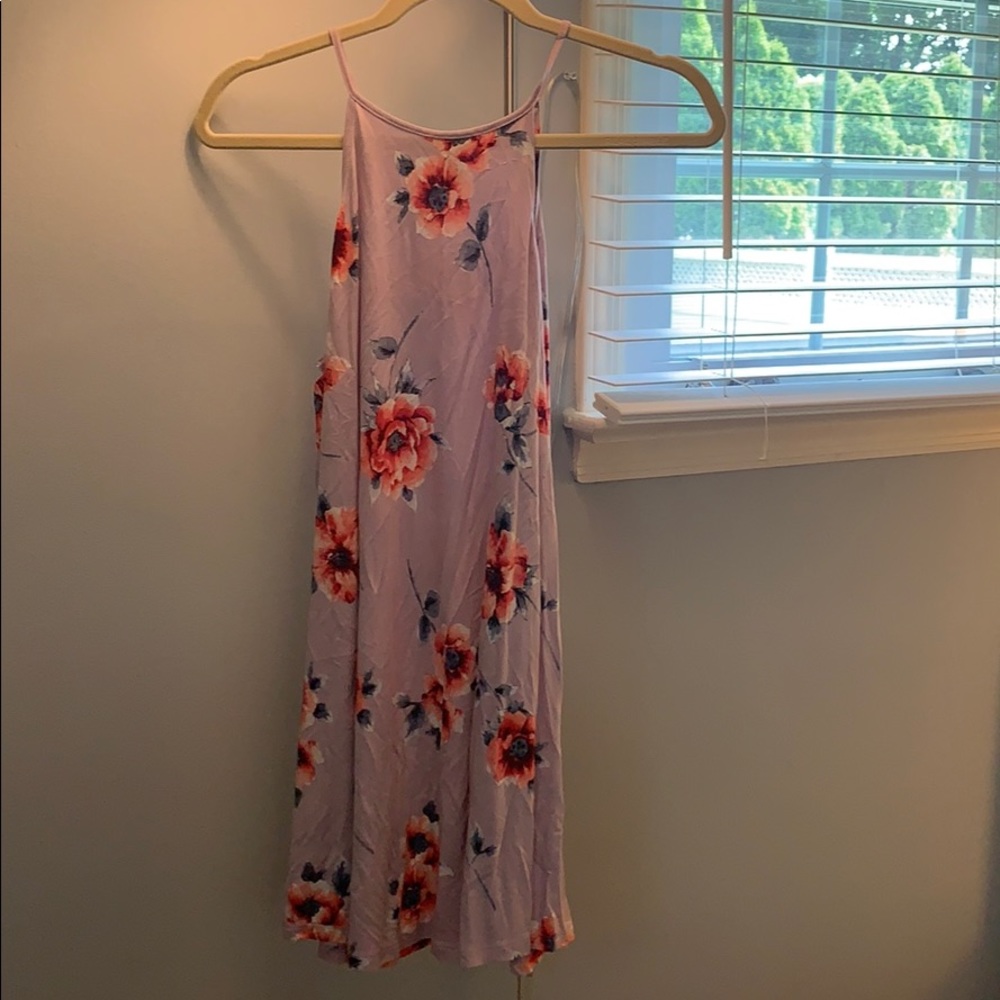 Floral halter dress